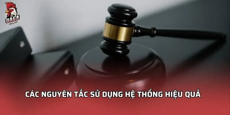 Điều khoản điều kiện DAGA Chi Tiết Dành Cho Người Chơi 3 Các nguyên tắc sử dụng hệ thống hiệu quả