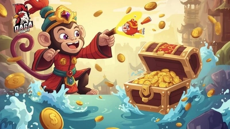 Đại Thánh Bắt Cá – Game Bắn Cá Tây Du Cực Đã Dễ Thắng 3 Combo càng dài số xu thưởng càng lớn dễ dàng nổ hũ