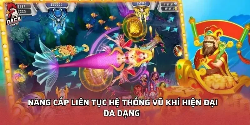 Bắn Cá Ngũ Long – Săn Rồng Rực Lửa Thắng Lớn Mỗi Ngày 3 Nâng cấp liên tục hệ thống vũ khí hiện đại đa dạng