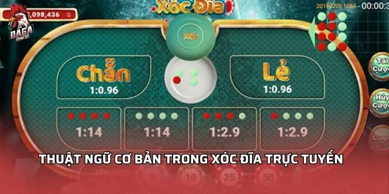 Thuật ngữ cơ bản trong xóc đĩa trực tuyến 